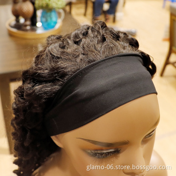 Wholesale Headband Wig Human Hair For Black Women,Remy Human Hair Headband Wig,Human Hair deep wave Headband Wig